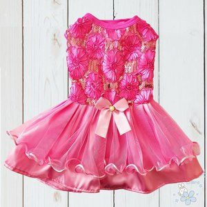 NEW CUTE DOG PUPPY COSTUME CLOTHES TUTU DRESS